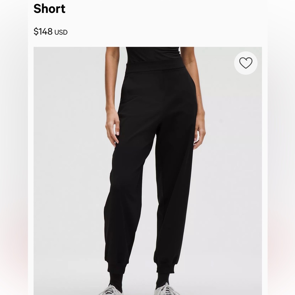 Lululemon Daydrift High-Rise Jogger Short Black NWT size Small